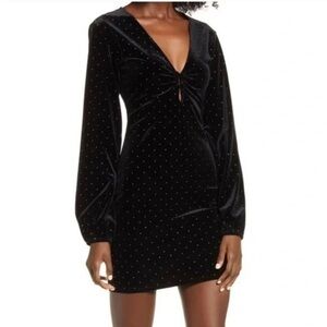 LEITH | Black Velvet Dress